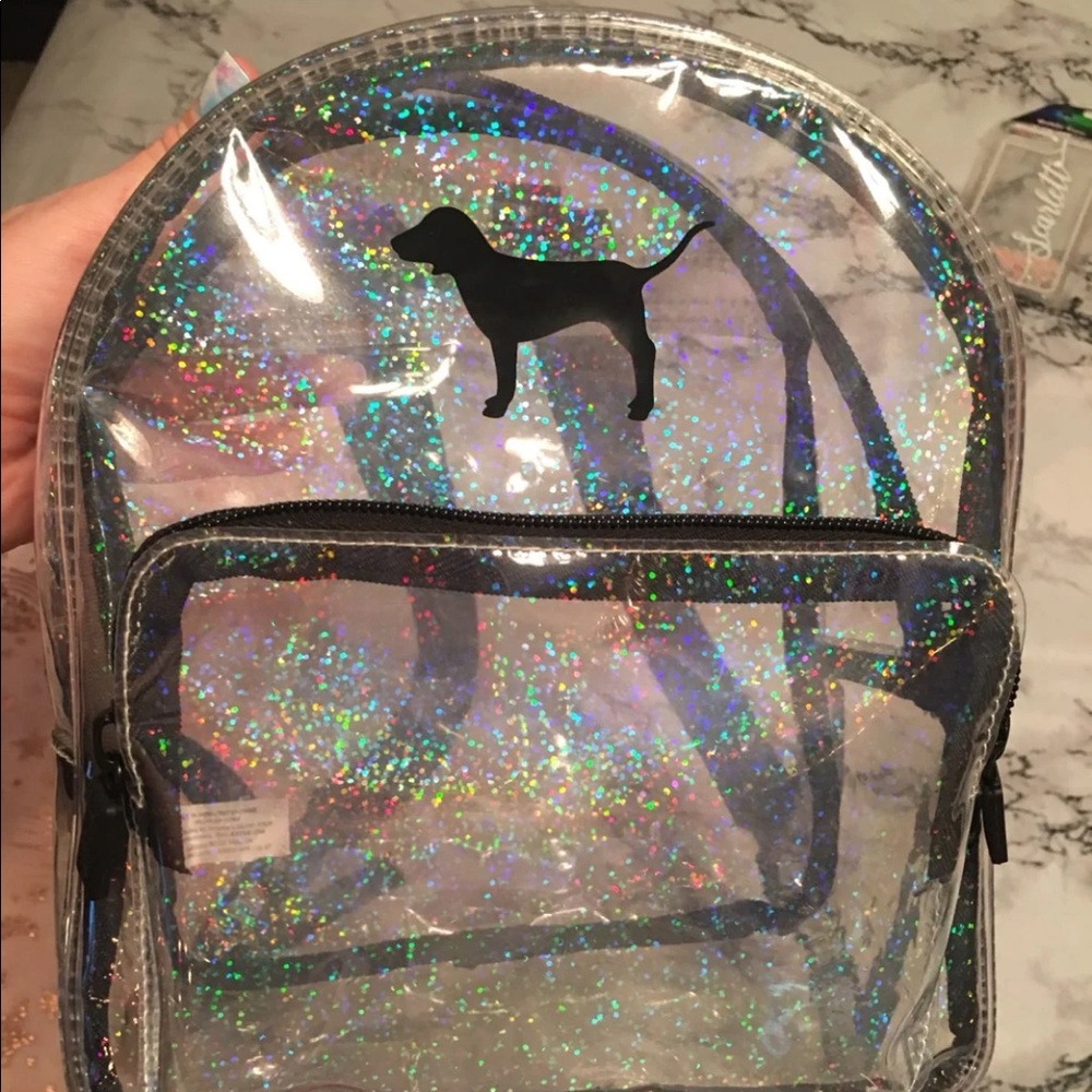 Victoria’s Secret Mini Clear Iridescent Backpack
